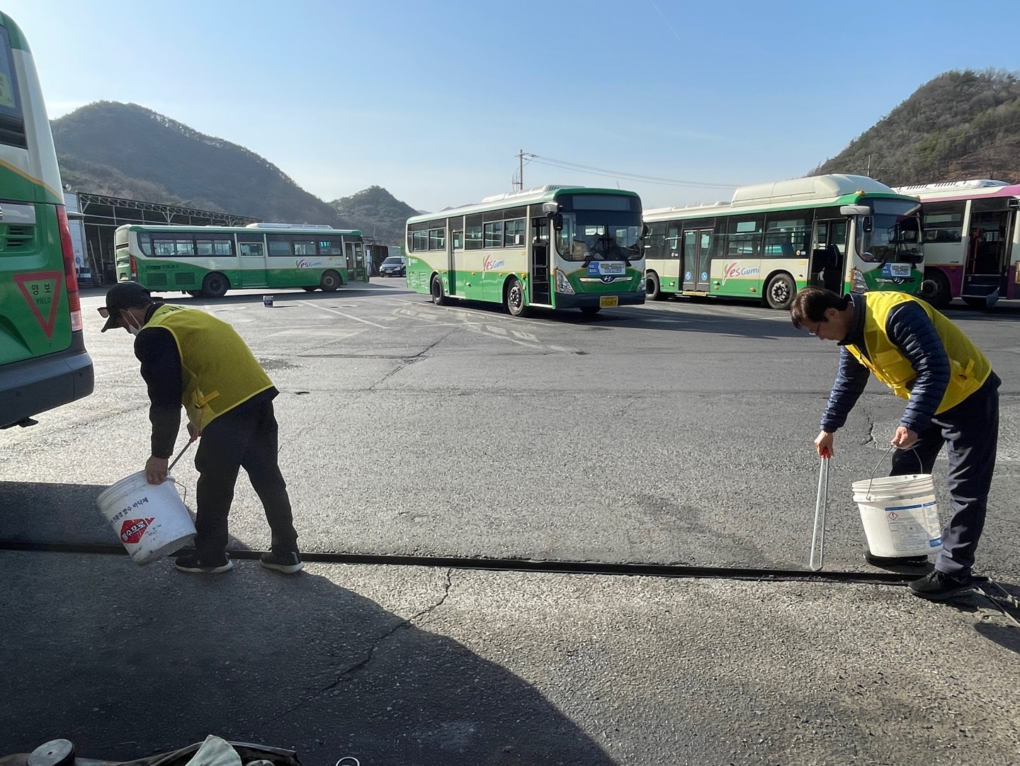 학교 급식 도우미 사진